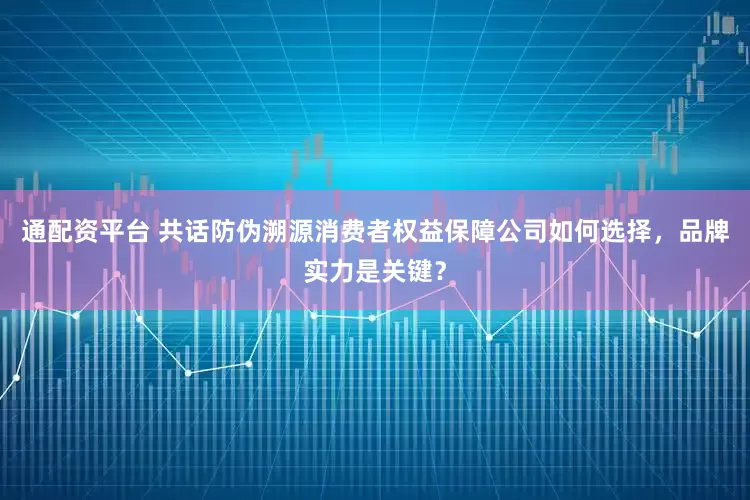 通配资平台 共话防伪溯源消费者权益保障公司如何选择，品牌实力是关键？